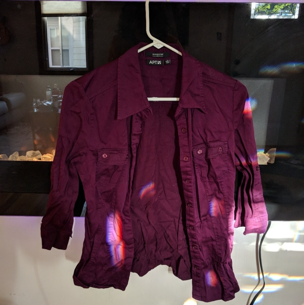 Dark purple button up